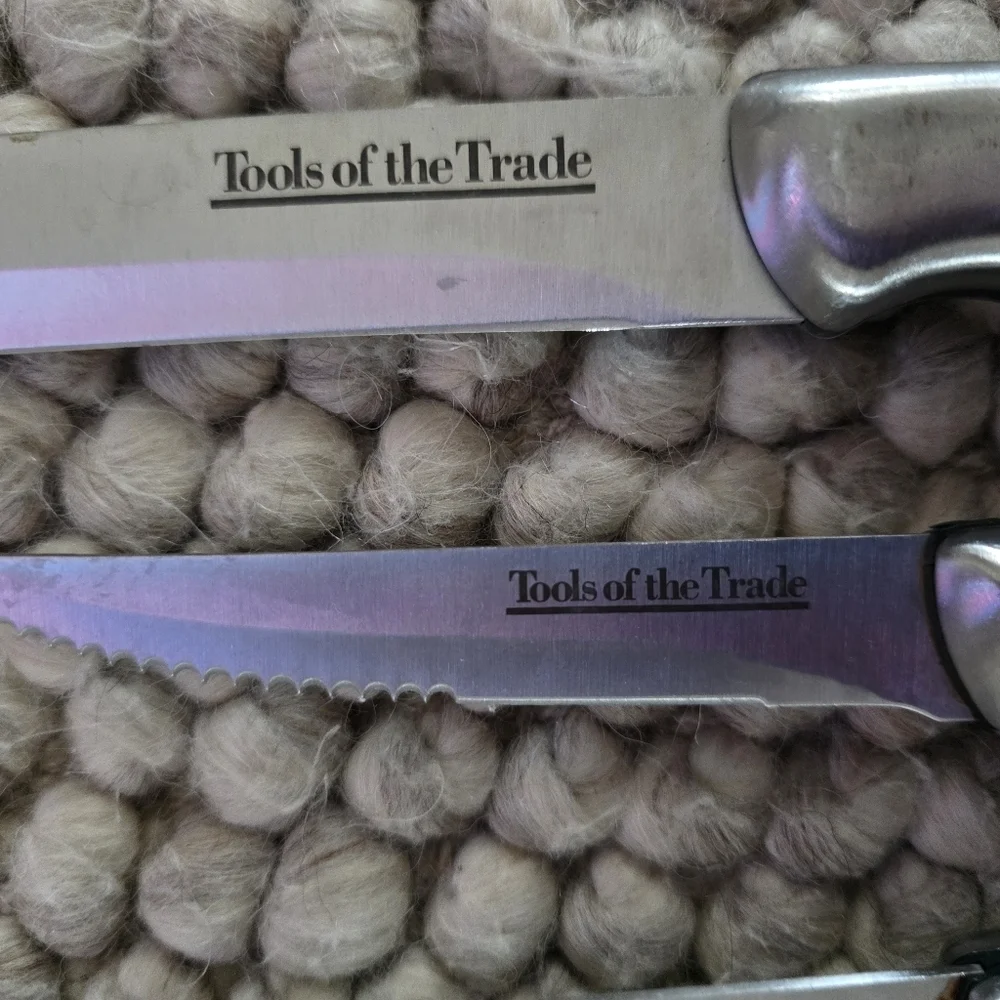 Tools Of The Trade Stainless Steel Steak Knives Serrated Slicing Knife Paring